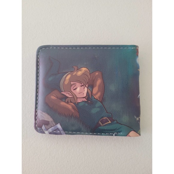 Nintendo Switch The Legend of Zelda Link Green One Size Leather Purse Wallet B - Picture 2 of 3